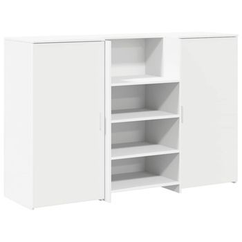 Mostrador De Recepción Blanco 155x50x103,5 Cm Madera Ingeniería Vidaxl