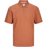 jack  jones polo 12257574 jprccjohnny half zip ss polo pls sunburn para hombre