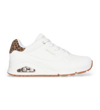 Skechers para mujer. 177093 Zapatillas Uno Jungle Nite blanco (38), Plano, Cordones, Casual