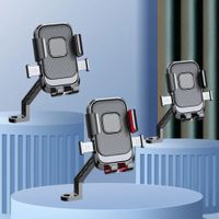 1 soporte para telefono para motocicletas 360    soporte giratorio para telefono movil soporte de navegacion para bicicleta resistente a impactos para ciclismo al aire libre