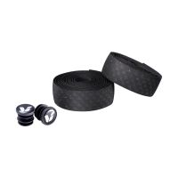 cinta de manillar cork negro liv - absorbe golpes y agarre comodo