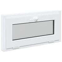 ventana de sotano risor 80 x 40 cm pvc y vidrio vidaxl