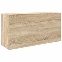 mueble de pared bano madera ingenieria roble sonoma 80x25x40 cm vidaxl