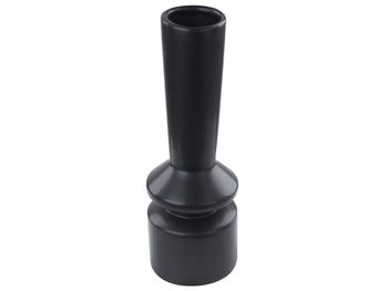 Jarrón para flores cerámica 30 cm negro