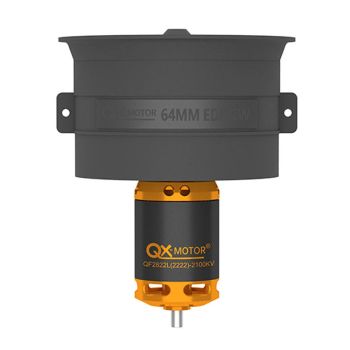 QX-Motor 64mm Unidad de ventilador EDF de 12 palas CW/CCW con motor sin escobillas QF2822 2100KV 2300KV 3300KV 4300KV pa