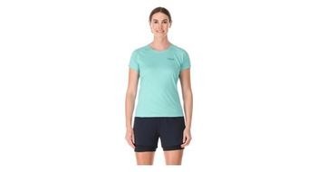 Camiseta de mujer rab sonic azul turquesa