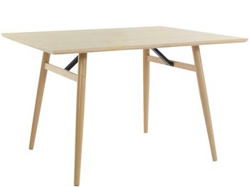 Mesa de comedor para 6 personas en efecto roble nature 120
