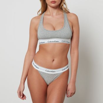 Calvin Klein Women's Modern Cotton Bralette - Grey Heather - XS