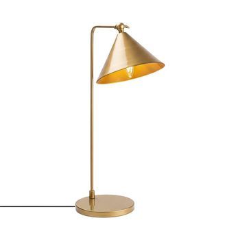Lámpara De Mesa Konika-12266 Oro Metal 24x26x50 Cm