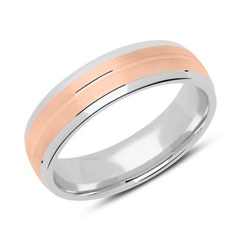 Anillo para hombre plata 925 bicolor