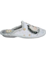 zapatillas de casa destalonadas para mujer cosdam 4631 gris 35