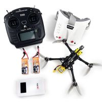 drone de carreras plegable de largo alcance darwinfpv foldape4 de 4 pulgadas rtf con controlador de radio radiomaster tx