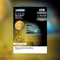 warm white usb led tv mood light
