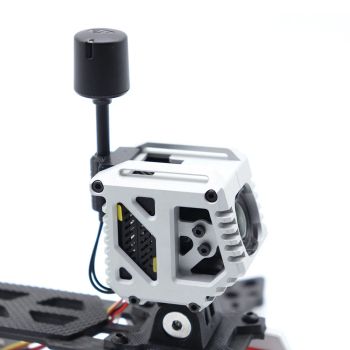 Soporte fijo de soporte CNC para cámara LHCXRC asiento de montaje seguro para DJI O3 Air Unit FPV Racing Drone