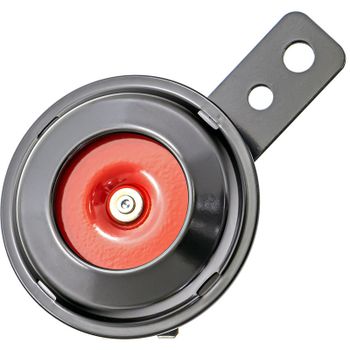 Bocina 12V Cafe Racer 70mm negro/rojo