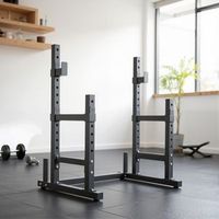 soporte barra pesas sportnow acero 110x91x145 cm negro