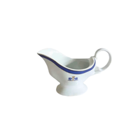 salsera de porcelana blanca y azul cobalto 1 pieza duisburg 350 ml