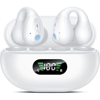 Auriculares Inalámbricos, 2025 Auriculares Bluetooth 5.3, 4 Micrófonos de Alta Definición, Reducción de Ruido ENC, Pantalla LED, 40 Horas Reproducción,IPX7 Impermeable