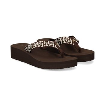 Tommy Hilfiger Chanclas Mujer - Marrón Talla 41