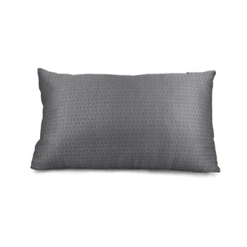 Pack 2 Almohadas de 40x80 cm de Microfibra Gris con Diseño Geométrico | Suave, Elegante y Antialérgica | Estilo Moderno para Dormitorio o Sofá | Almohada Rectangular | Microfibra Gris con Diseño