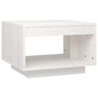 mesa de centro de madera maciza de pino blanco 50x50x335 cm vidaxl