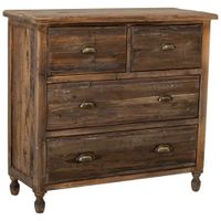 comoda de madera con 4 cajones 100x40x93h cm