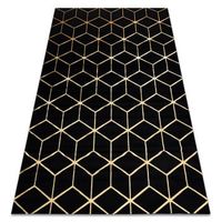 alfombra moderno 3d gloss 409c 86 cubo elegante glamour art deco neg 140x190 cm
