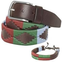 pelpe cinturon polo verde cinturon argentino fbm verde para hombre