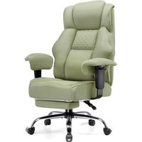 silla gaming y de oficina ergonomica para ordenador cuero sintetico gtplayer - verde