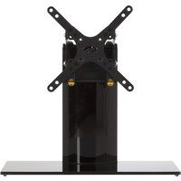 avf b201bb 450 mm tv stand with bracket - black black