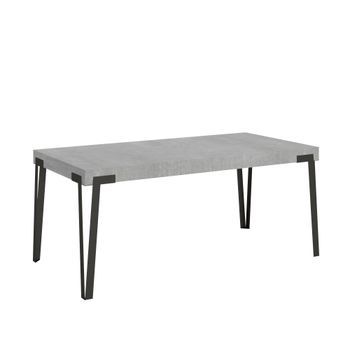 Mesa Extensible 90x200/304 Cm Rio Cemento Estructura Antracita