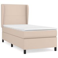 cama tapizada 193x93x128 cm vinilo - marron