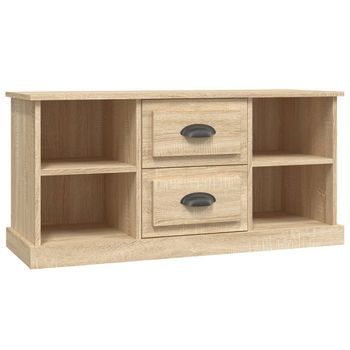 Mueble Tv | Mueble De Salón | Armario Tv Madera Contrachapada Roble Sonoma 99,5x35,5x48cm