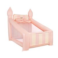 canasta hinchable grande pvc con hinchador rosa