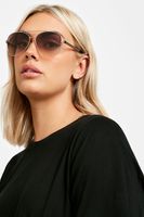 gafas de sol estilo piloto en tono rosa dorado