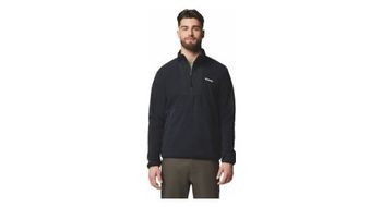 Forro polar columbia de media cremallera sequoia grove negro para hombre