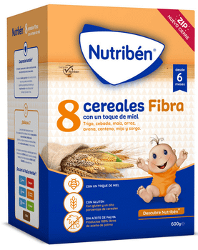 Nutribén 8 Cereales y Miel Fibra 600 gr