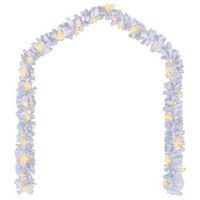 guirnalda de navidad con luces led blanco 20 m