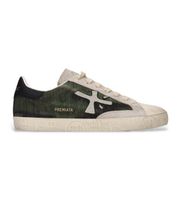 premiata para mujer stevend zapatillas de piel stevend verde 41 plano cordones casual