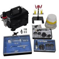 compresor de aerografo con 3 pistolas vidaxl