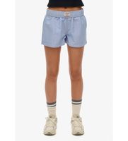superdry para mujer w7110476a shorts stripe elastic azul xxs casual algodon