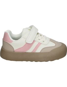 Zapatilla Con Plataforma Ñakos 8010 Blanca Y Rosa Para Niña 21