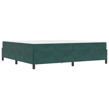 Estructura De Cama Verde Oscuro, Verde Y Blanco 200 X 200 Cm