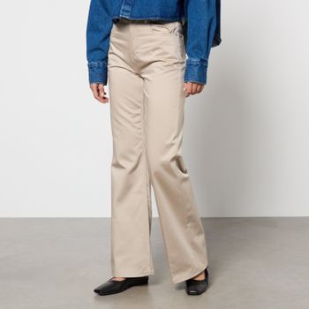 AMI Cotton-Canvas Flared Trousers - XS