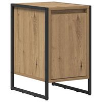 mesa de noche roble artisan 395 x 30 x 50 cm vidaxl