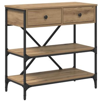 Mesa Consola Marrón 75 X 34,5 X 75 Cm Madera Vidaxl
