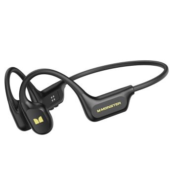 Monstruo MH22282 Auricular inalámbrico de conducción ósea True, Bluetooth 6.0, IPX8 impermeable, memoria integrada de 32