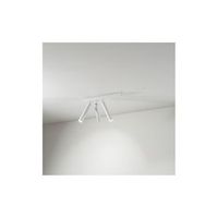 aplique led 3 luces bambu orientable cilindrico blanco perenz