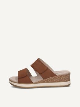 CAPRICE Mule, brown, made of Leather without heel, Size 42