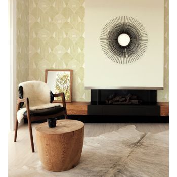 Papel Pintado Vinílico Ecológico Geométrico Estilo Étnico Africano - Beirut Palace 680848 De Gaulan - Rollo De 10 M X 0,53 M